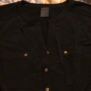 Anne Klein Black Blouse